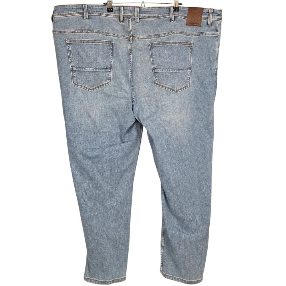 Tommy Bahama Indigo Palms Jeans Men 48x30 Light Wash Straight Stretch Blue Denim